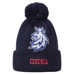Czechia Flag Pom Knit Flag|Mützen