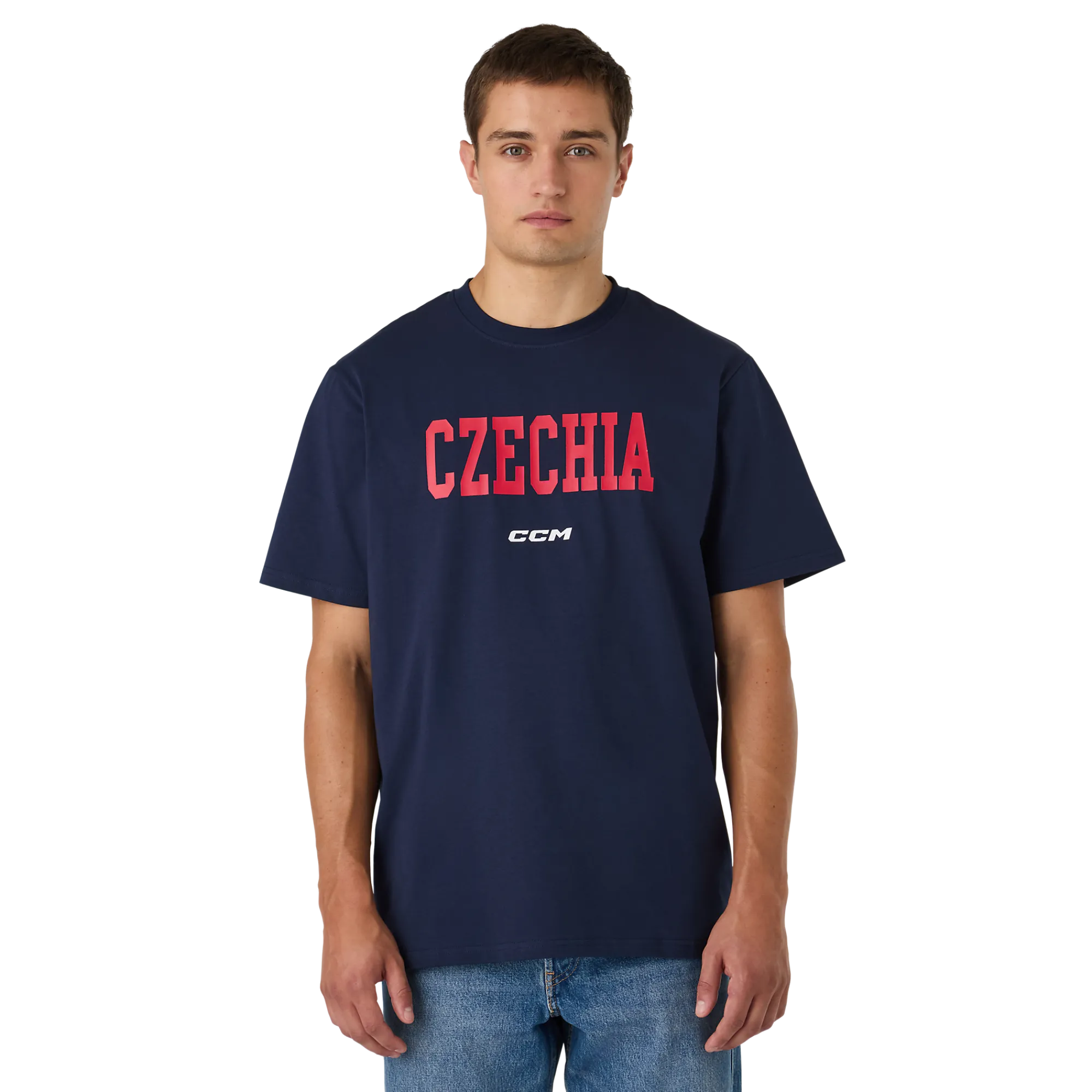 Online Kurzäreige T-hirt it tchechicher Fagge Herren Flag|Oberteile