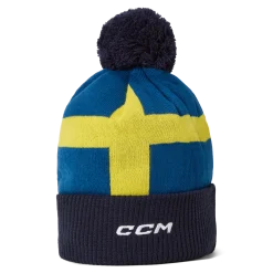 Sale Sweden Flag Pom Knit Flag|Mützen